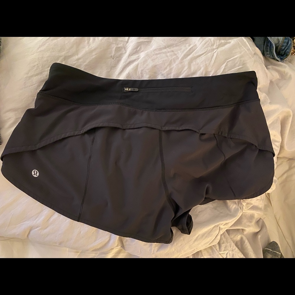 black lulu lemon size 12 shorts